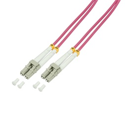 Logilink FP4LC02 Fiber duplex patch kábel, OM4, 50/125 , LC-LC, lila, 2 m