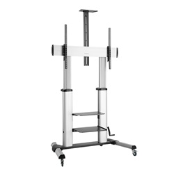 Logilink BP0084 Görgős TV-monitor állvány, 60-100", állítható magasságú, max. 100 kg