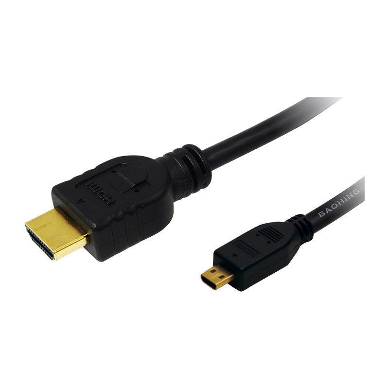 Logilink CH0032 HDMI kábel, Micro-D/M   A/M, 4K/30 Hz, 2 m