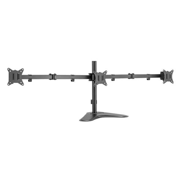 Logilink BP0174 Háromszoros monitortartó, 17 27" karhossz: egyenként 658 mm, okostelefon tartóval, alumínium