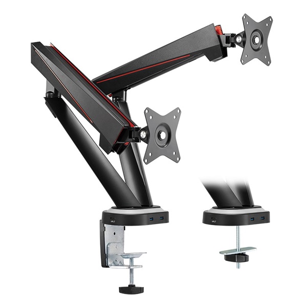 Logilink BP0092 Kettős monitortartó, 17 32", gázrugó