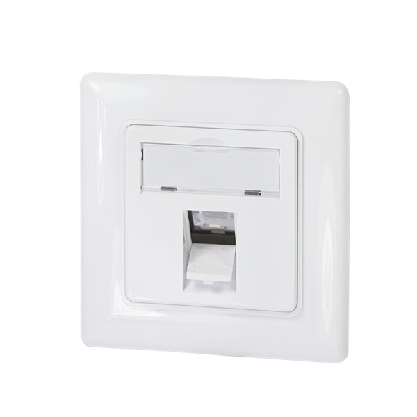 Logilink NK4053 Keystone előlap 1 modulhoz, német típusú, fehér