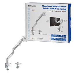 Logilink BP0086 Monitortartó, 17-32"-os alumínium, ívelt képernyő