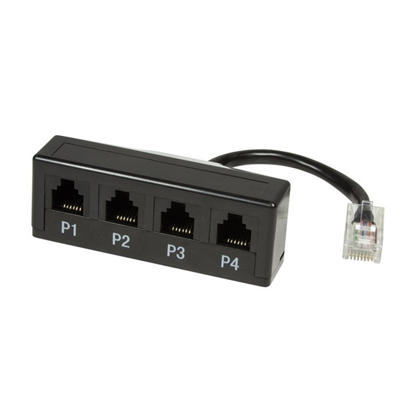 Logilink MP0036 Passzív elosztó telefonokhoz, RJ45 - 4 x RJ11