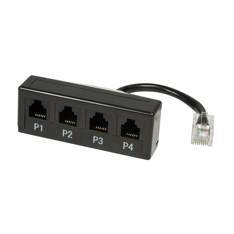 Logilink MP0036 Passzív elosztó telefonokhoz, RJ45 - 4 x RJ11
