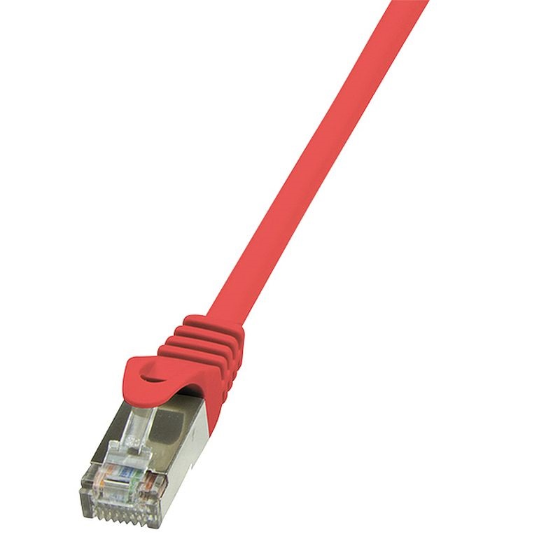 Logilink CP1084S Patch kábel Econline, Cat.5e, F/UTP, piros, 7,5 m