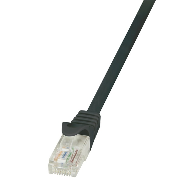 Logilink CP1093U Patch kábel Econline, Cat.5e, U/UTP, fekete, 10 m