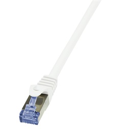Logilink CQ3011S Patch kábel PrimeLine, Cat.6A, S/FTP, fehér, 0,25 m