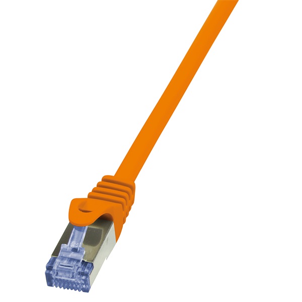 Logilink CQ3098S Patch kábel PrimeLine, Cat.6A, S/FTP, narancssárga, 10 m