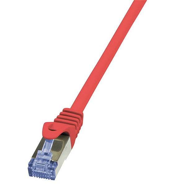 Logilink CQ3084S Patch kábel PrimeLine, Cat.6A, S/FTP, piros, 7,5 m