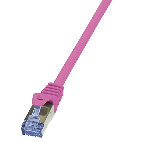 Logilink CQ3099S Patch kábel PrimeLine, Cat.6A, S/FTP, rózsaszín, 10 m