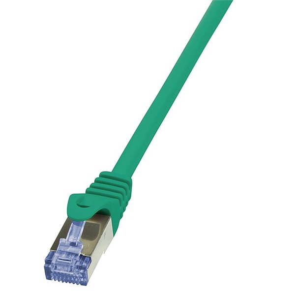 Logilink CQ3085S Patch kábel PrimeLine, Cat.6A, S/FTP, zöld, 7,5 m