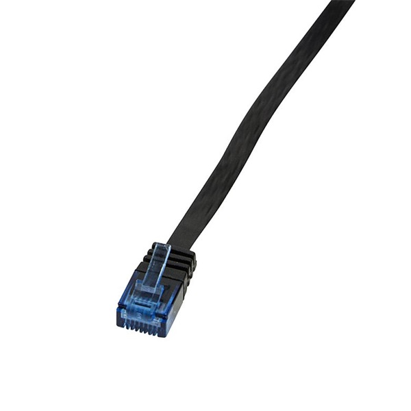 Logilink CP0139B Patch kábel SlimLine, lapos, Cat.5e, U/UTP, fekete, 10 m