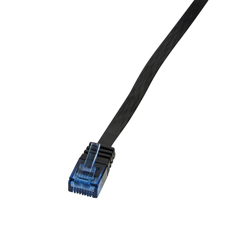 Logilink CP0140B Patch kábel SlimLine, lapos, Cat.5e, U/UTP, fekete, 15 m