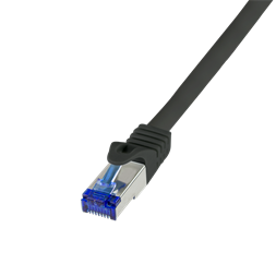 Logilink C6A093S Patch kábel Ultraflex, Cat.6A, S/FTP, fekete, 10 m