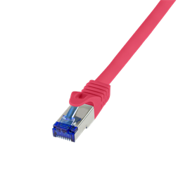 Logilink C6A034S Patch kábel Ultraflex, Cat.6A, S/FTP, piros, 1 m