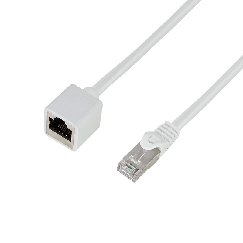 Logilink CQX091S Patch kábelhosszabbító prémium, Cat.6A, S/FTP, fehér, 10 m