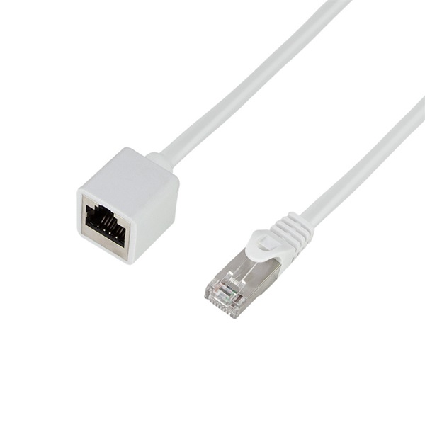 Logilink CQX031S Patch kábelhosszabbító prémium, Cat.6A, S/FTP, fehér, 1 m