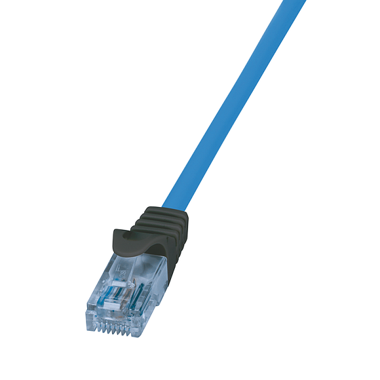 Logilink CPP020 Prémium patch kábel, Cat.6A, U/UTP, 10G/PoE/HDBT, kék, 20 m