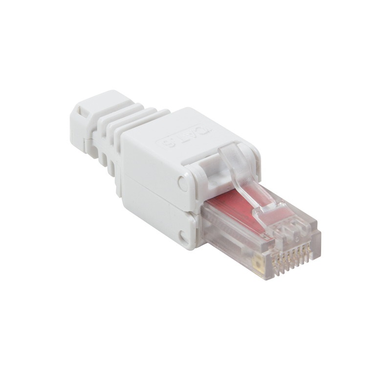 Logilink MP0025 RJ45 moduláris csatlakozó, Cat.6, árnyékolatlan, szerszám nélküli összeszerelés