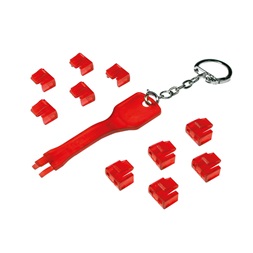 Logilink MP0042 RJ45 port blokkoló (1x kulcs, 10x zár)