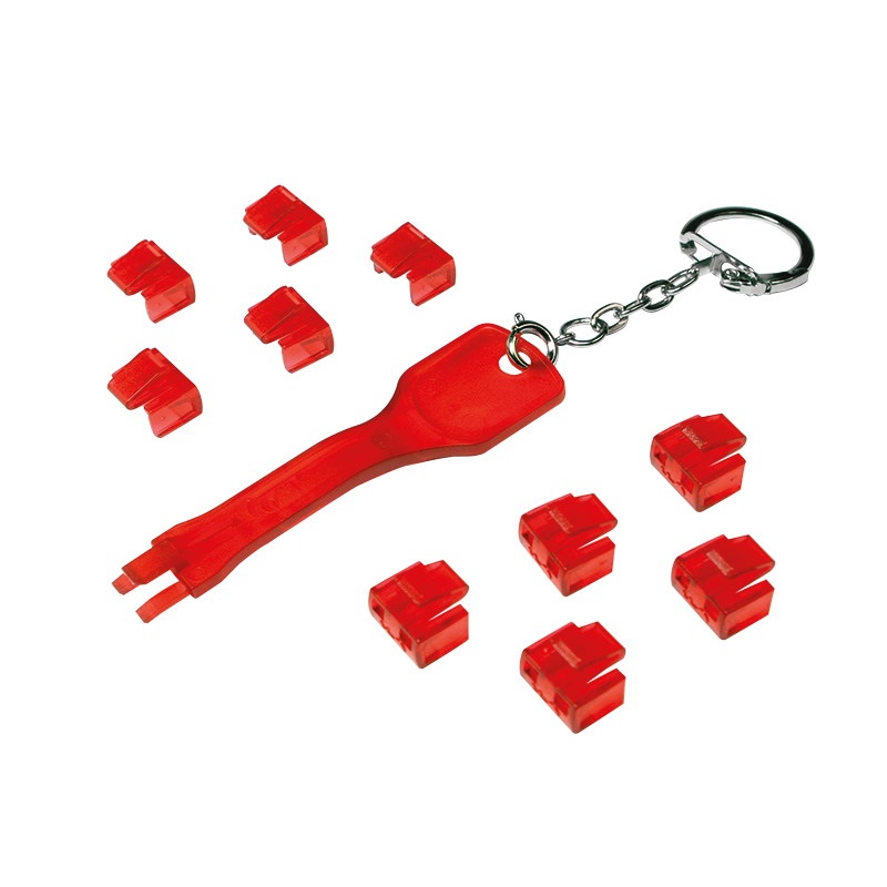 Logilink MP0042 RJ45 port blokkoló (1x kulcs, 10x zár)