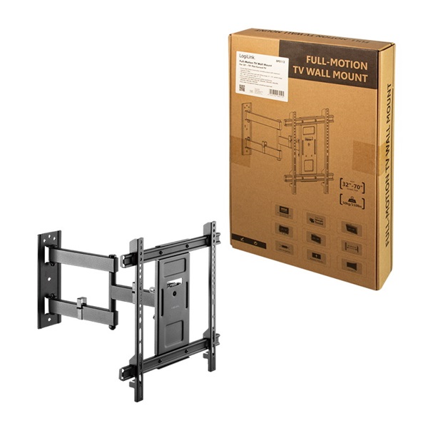Logilink BP0112 TV fali tartó, 32-70", dönthető, forgatható, max. 50 kg