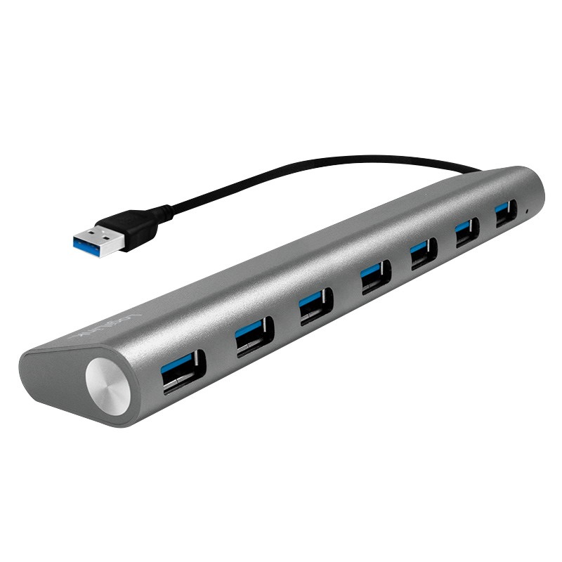 Logilink UA0308 USB 3.0, 7 portos hub, alumínium házzal