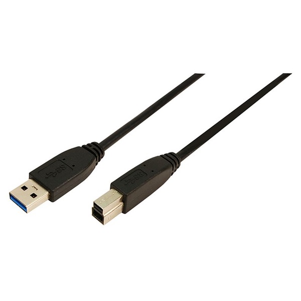 Logilink CU0025 USB 3.0 Csatlakozó kábel  A->B 2x male 3.00 méter