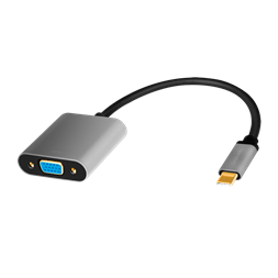 Logilink CUA0104 USB 3.2 Gen1 Type-C adapter, C/M VGA, 1080p, alu, 0,15 m
