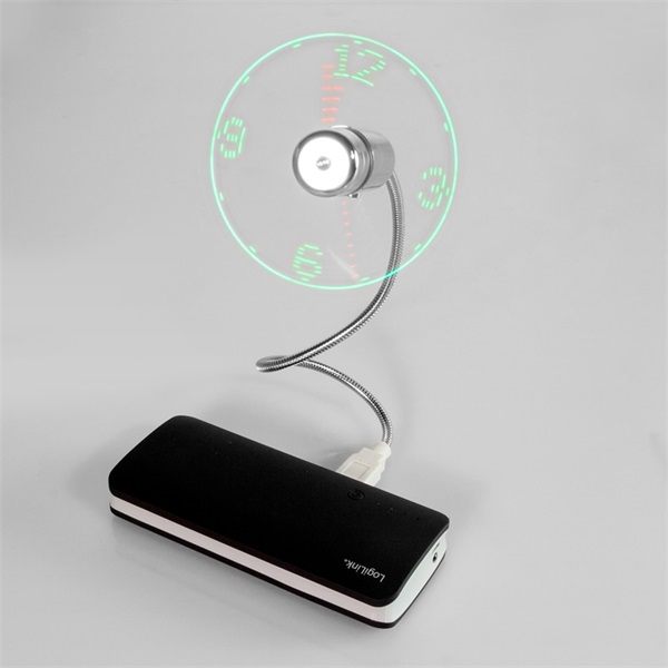 Logilink UA0294 USB óra és ventillátor