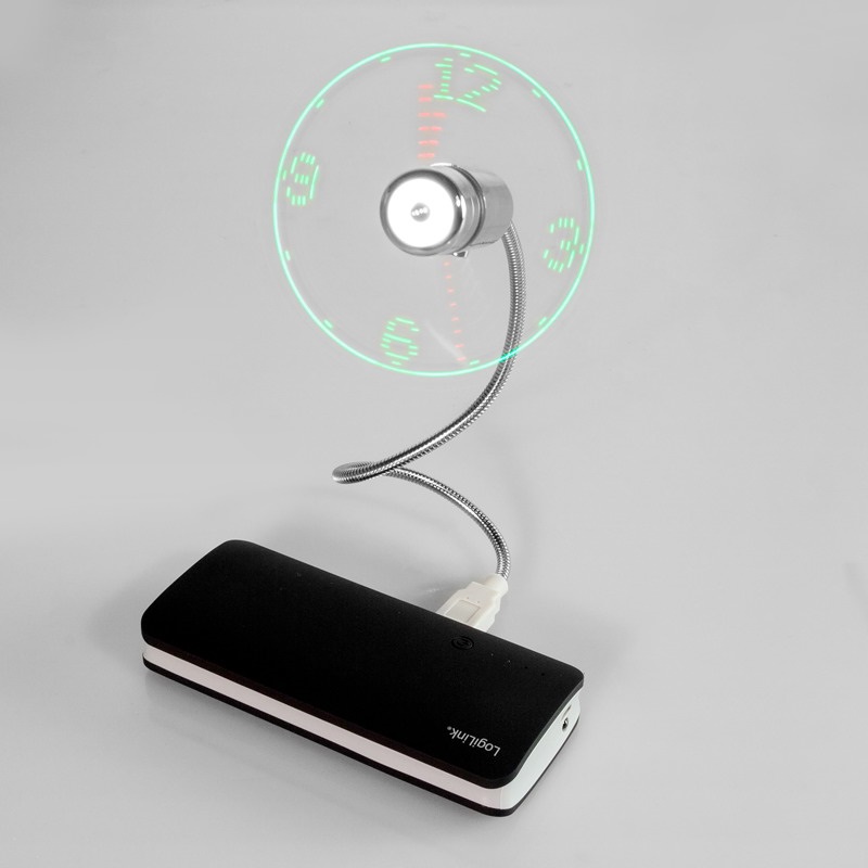 Logilink UA0294 USB óra és ventillátor