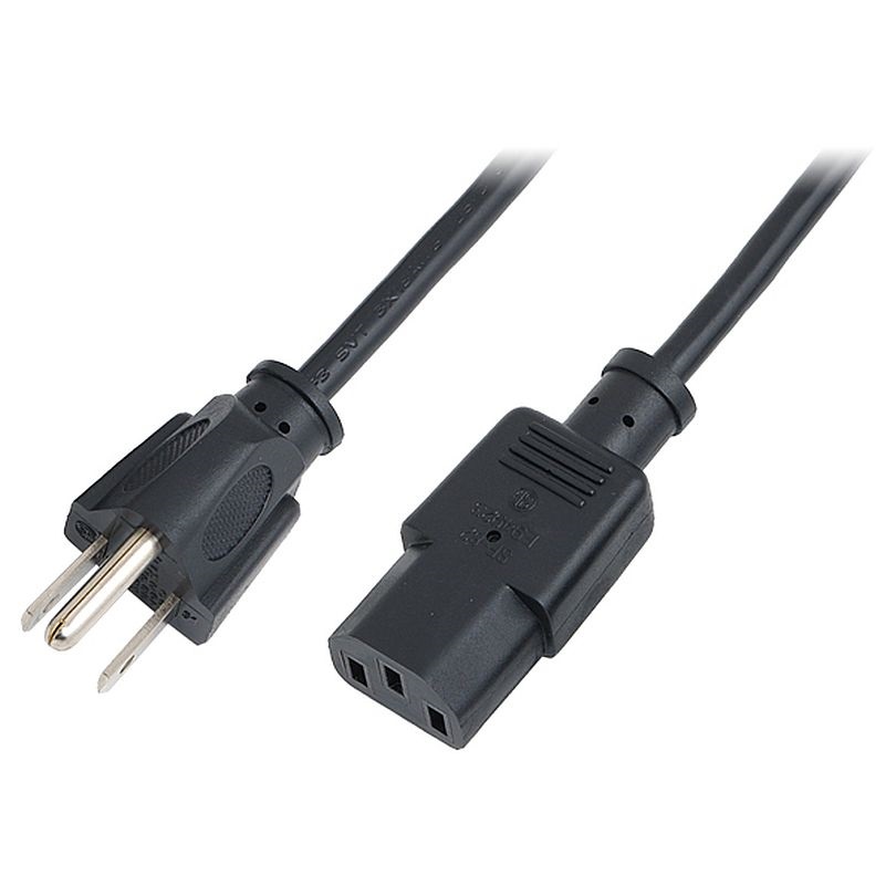 Logilink CP099 US tápkábel NEMA5-15P -> Schuko IEC 60320-1 (C13)
