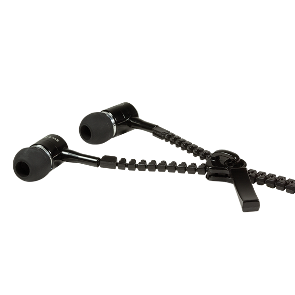 Logilink HS0021 "Zippzár" Sztereo mikrofonos fülhallgató, távirányítóval, fekete