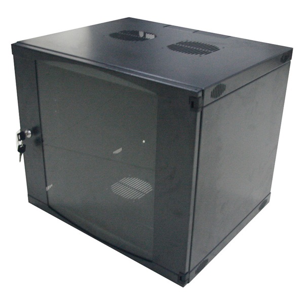 Logilink W12F64B 19" fali állvány 12U 540 x 450 mm, szétszerelt, fekete