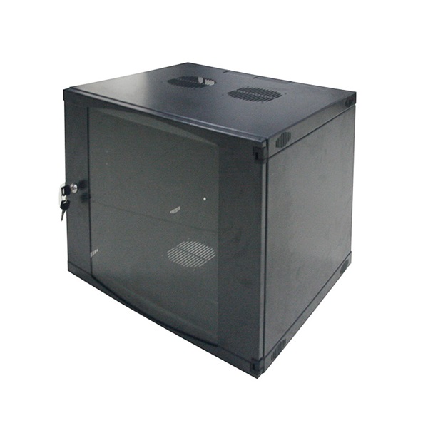 Logilink W09F64B 19" fali állvány 9U 540 x 450 mm, szétszerelt, fekete