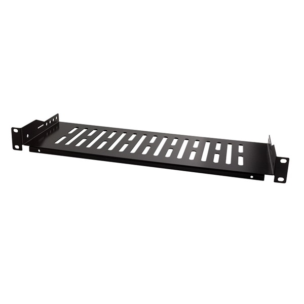 Logilink SF1C25B 19" konzolos polc, elülső csavaros rögzítés, fekete