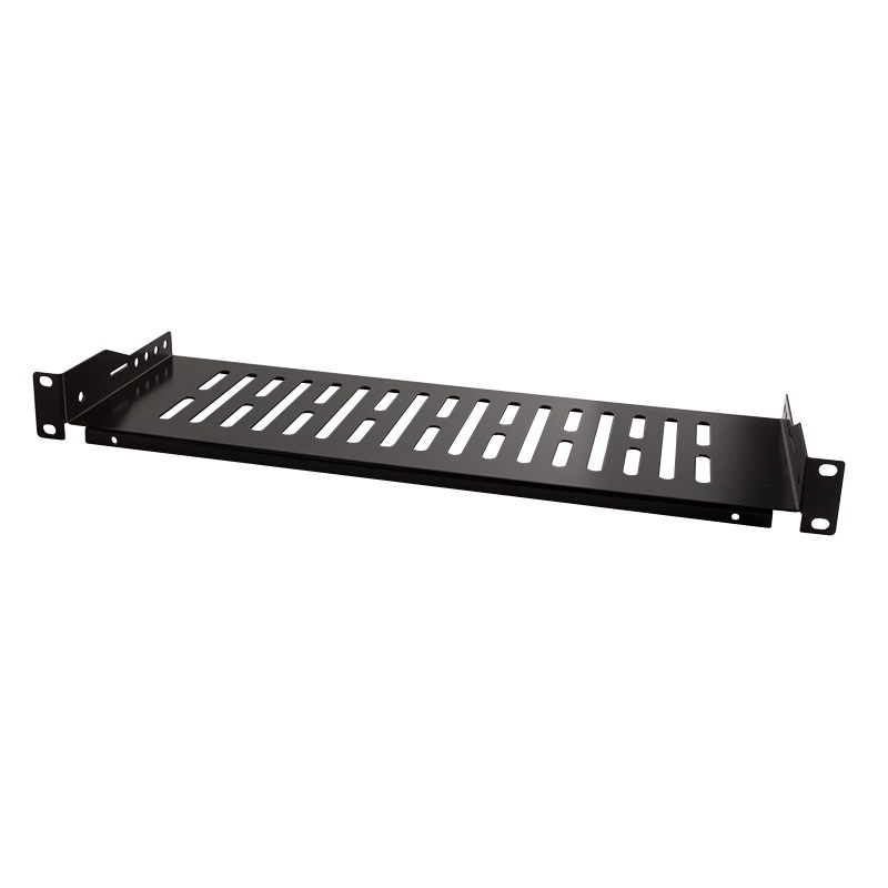 Logilink SF1C25B 19" konzolos polc, elülső csavaros rögzítés, fekete
