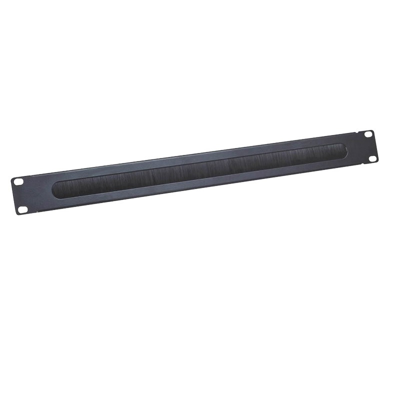 Logilink ORCEB1B 19"-os kábelbevezető panel kefével 1U, fekete