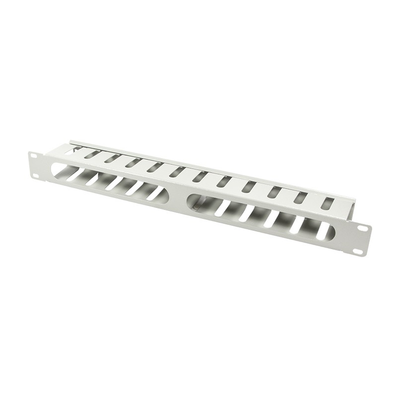 Logilink ORCC01G 19"-os kábelcsatorna/rendező, fedett, 1U, szürke