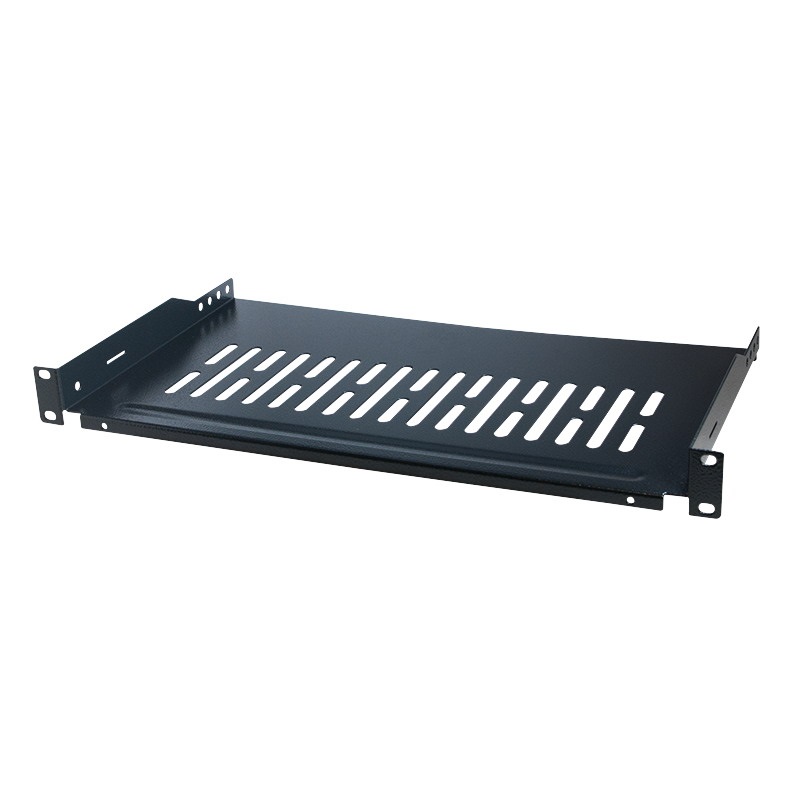 Logilink SF1C35B 19"-os konzolos polc, elülső csavaros rögzítés, fekete
