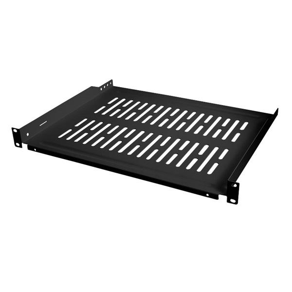 Logilink SF1C45B 19"-os konzolos polc, elülső csavaros rögzítés, fekete