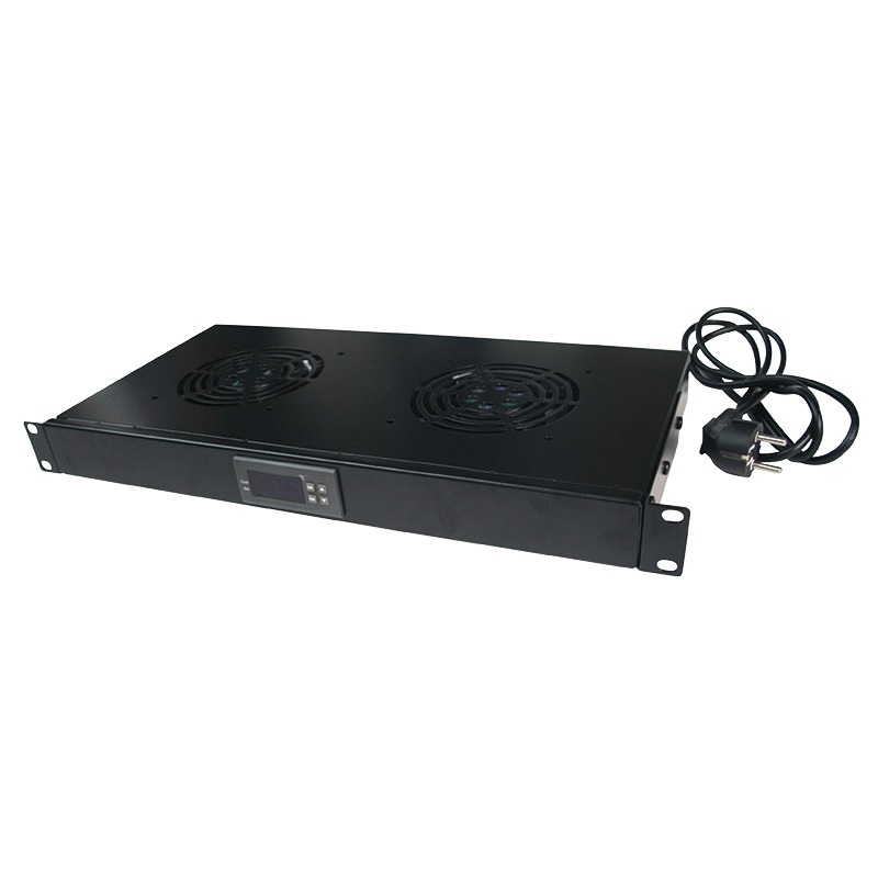 Logilink FAU02FB 19" ventilátor egység 2 ventilátorral, fekete