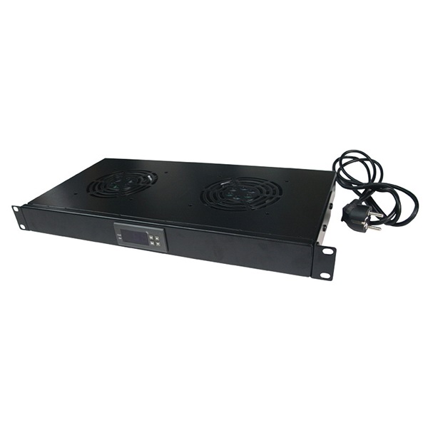 Logilink FAU04FB 19" ventilátor egység 4 ventilátorral, fekete