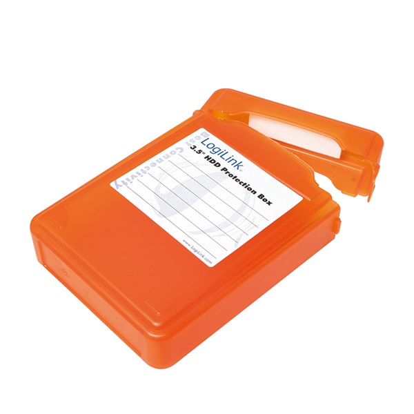 Logilink UA0133O 3,5" HDD Védődoboz, narancssárga