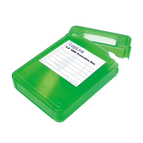 Logilink UA0133G 3,5" HDD Védődoboz, zöld