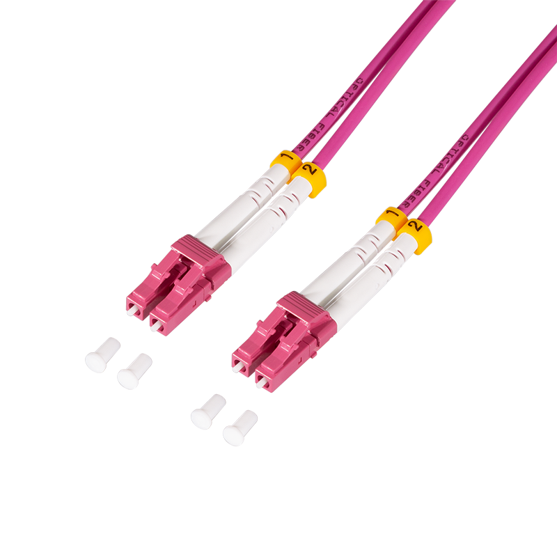Logilink FC4LC20 Acél páncélozott szálas patch kábel OM4, Duplex LC/UPC - LC/UPC, 20 m