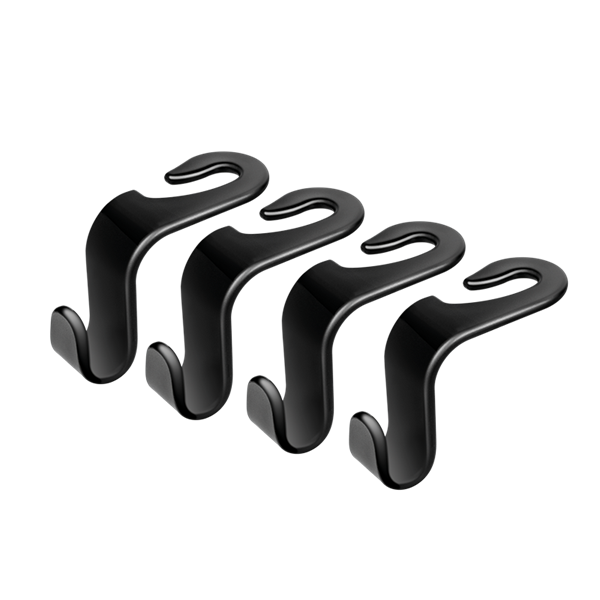 Logilink AA0165 Autósülés horgok, 4 db, akasztónként 20 kg, fekete