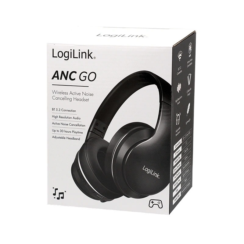 Logilink BT0053 Bluetooth aktív zajszűrős fejhallgató