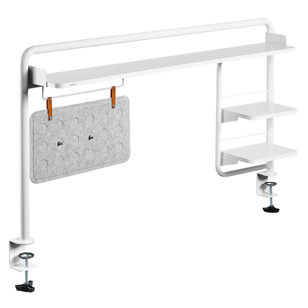 Logilink EO0047 Befogható asztali tálca, 1295 x 218 x 757 mm, fehér
